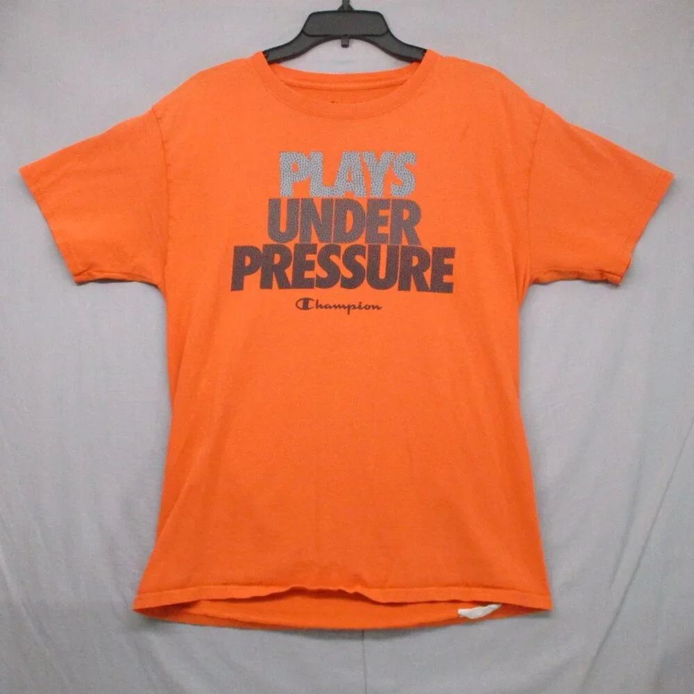 Champion Graphic Print T-Shirt Orange Men Size | M - Picture 2 of 10